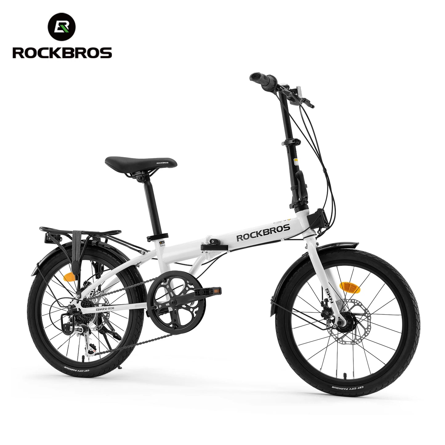 Rockbros Folding Bike Carbon Steel Frame 7 Speed Disc Brake