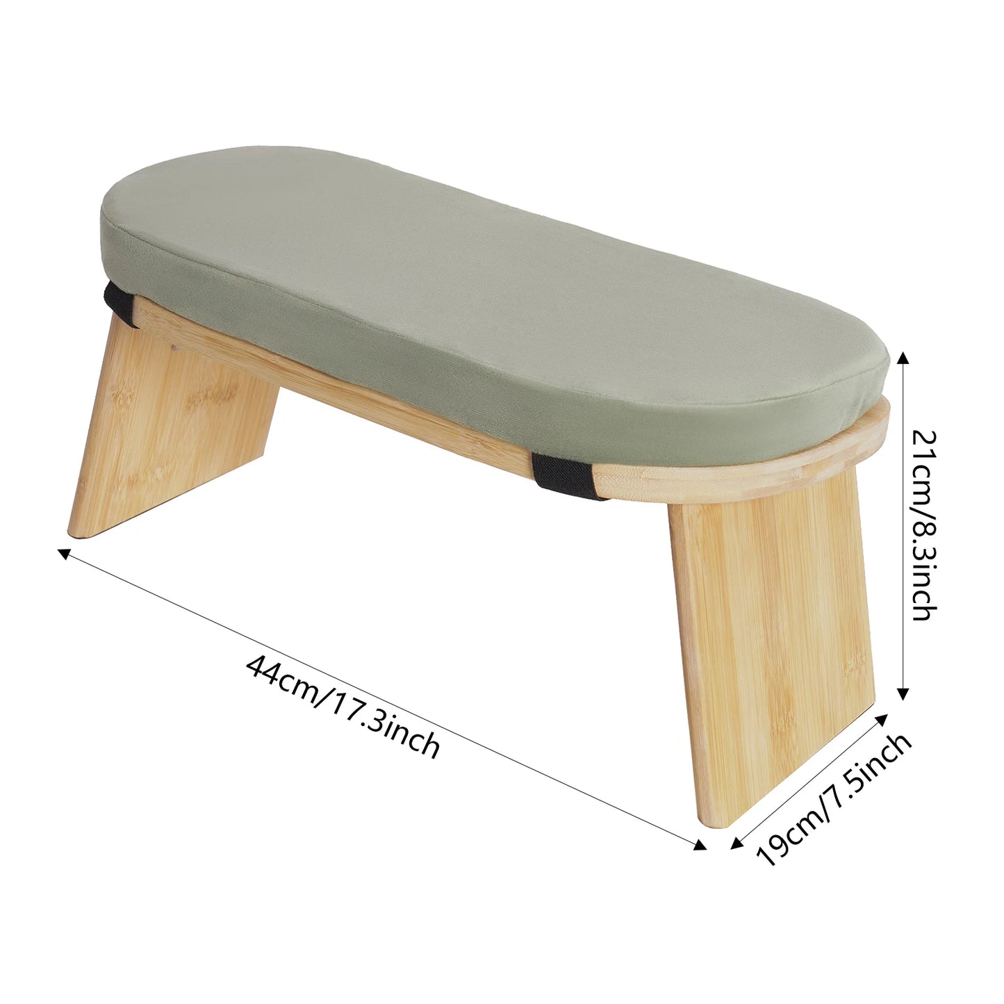 Bymaocar Foldable Kneeling Meditation Bench For Home Yoga
