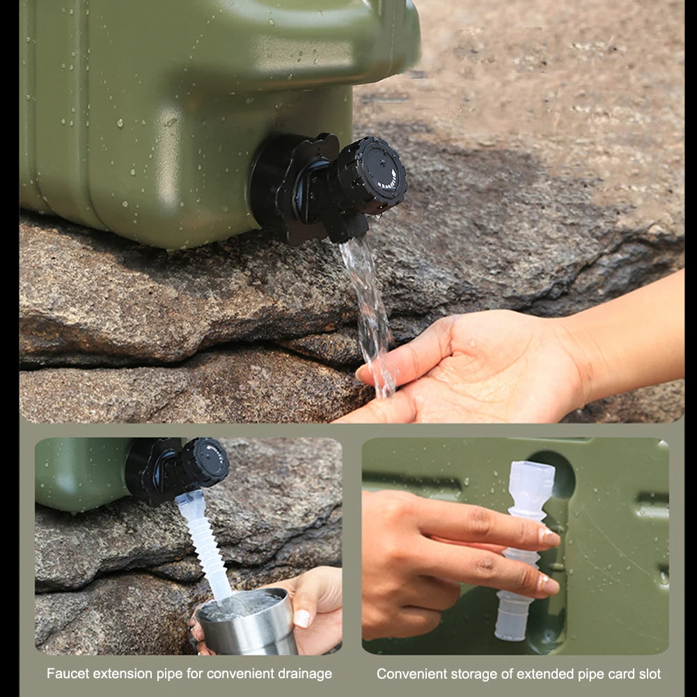 Water Tank With Spigot For Camping And Travel Leakproof