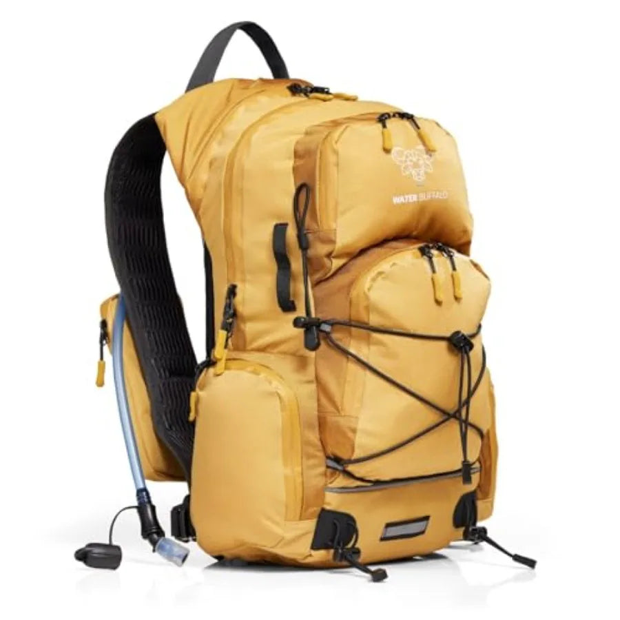 Hydration Backpack For Hiking With Water Bladder And Waterproof Zippers