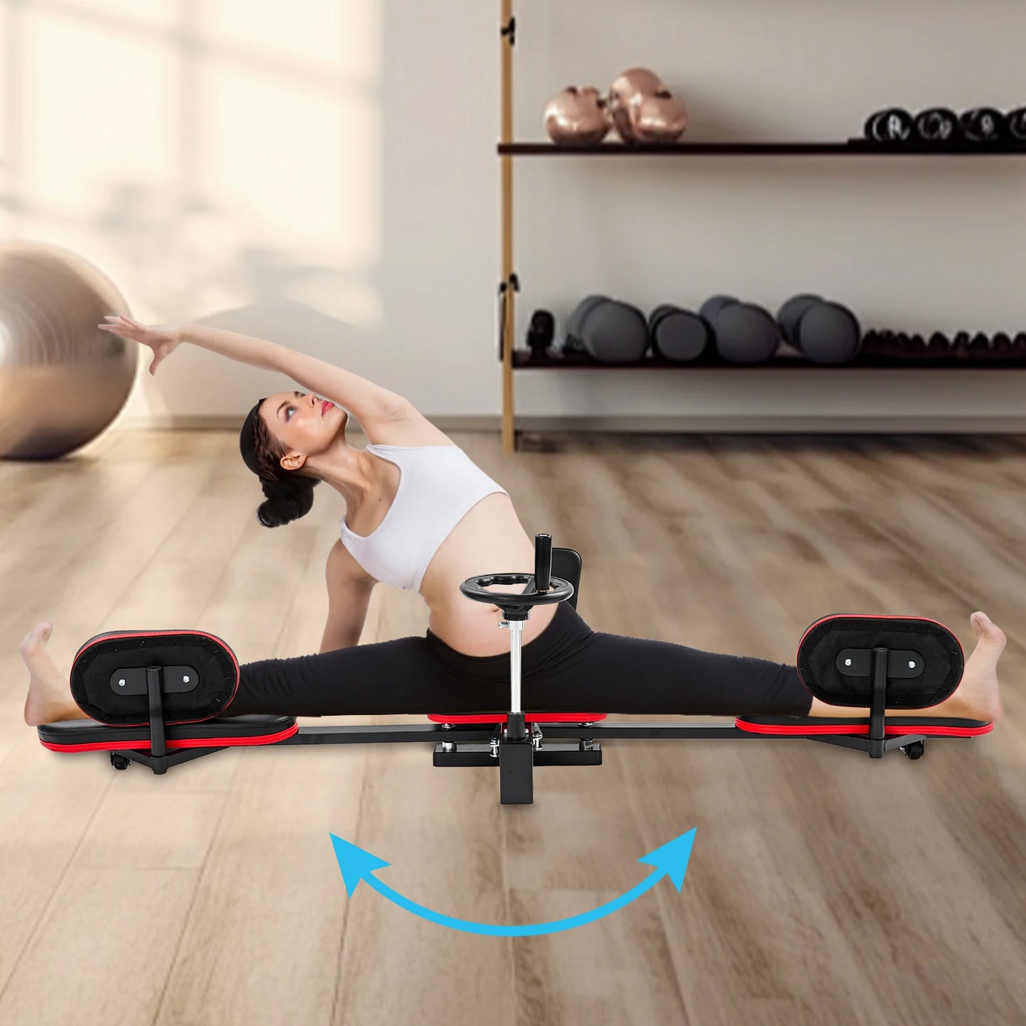 Leg Stretcher Training Machine 180 Degree Adjustable Fitness Trainer 120kg