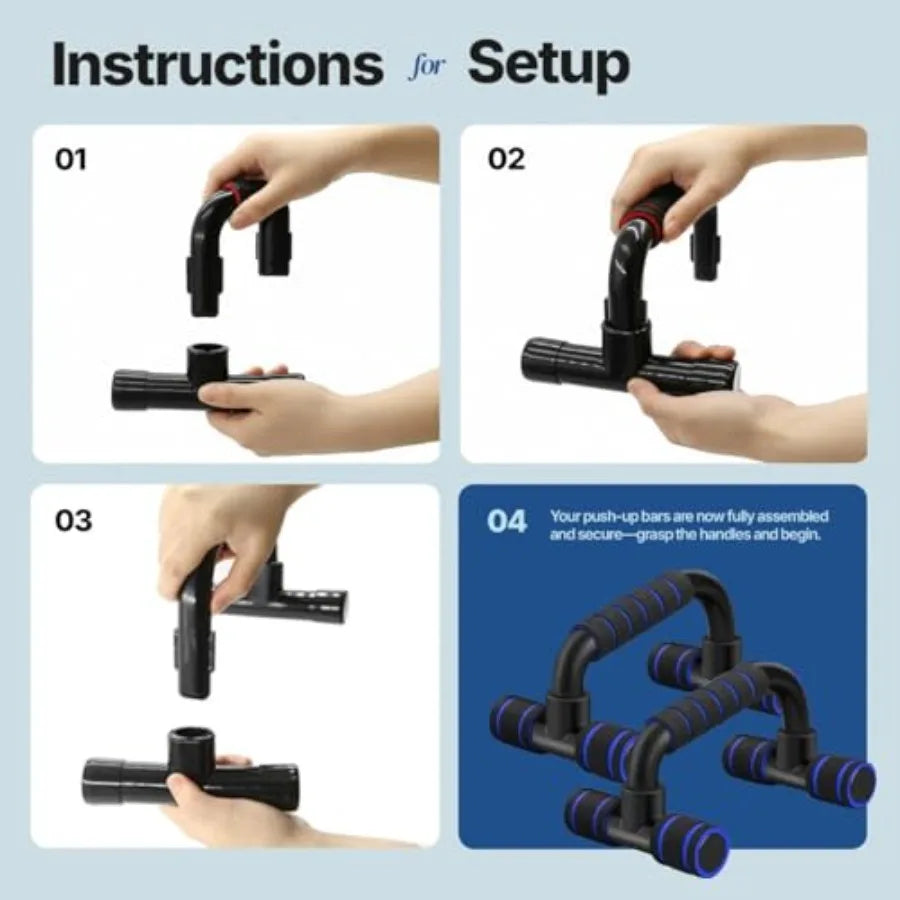 Push Up Handles Parallettes For Home Workout Calisthenics