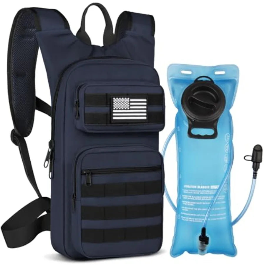 Hydration Backpack With 3L TPU Bladder Unisex Tactical Molle Pack